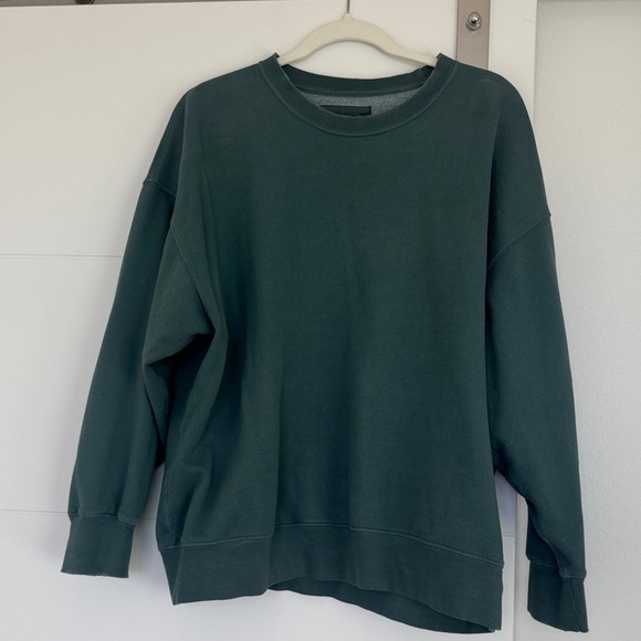 American Eagle Outfitters Tops - American Eagle Dark Green Sweatshirt Large